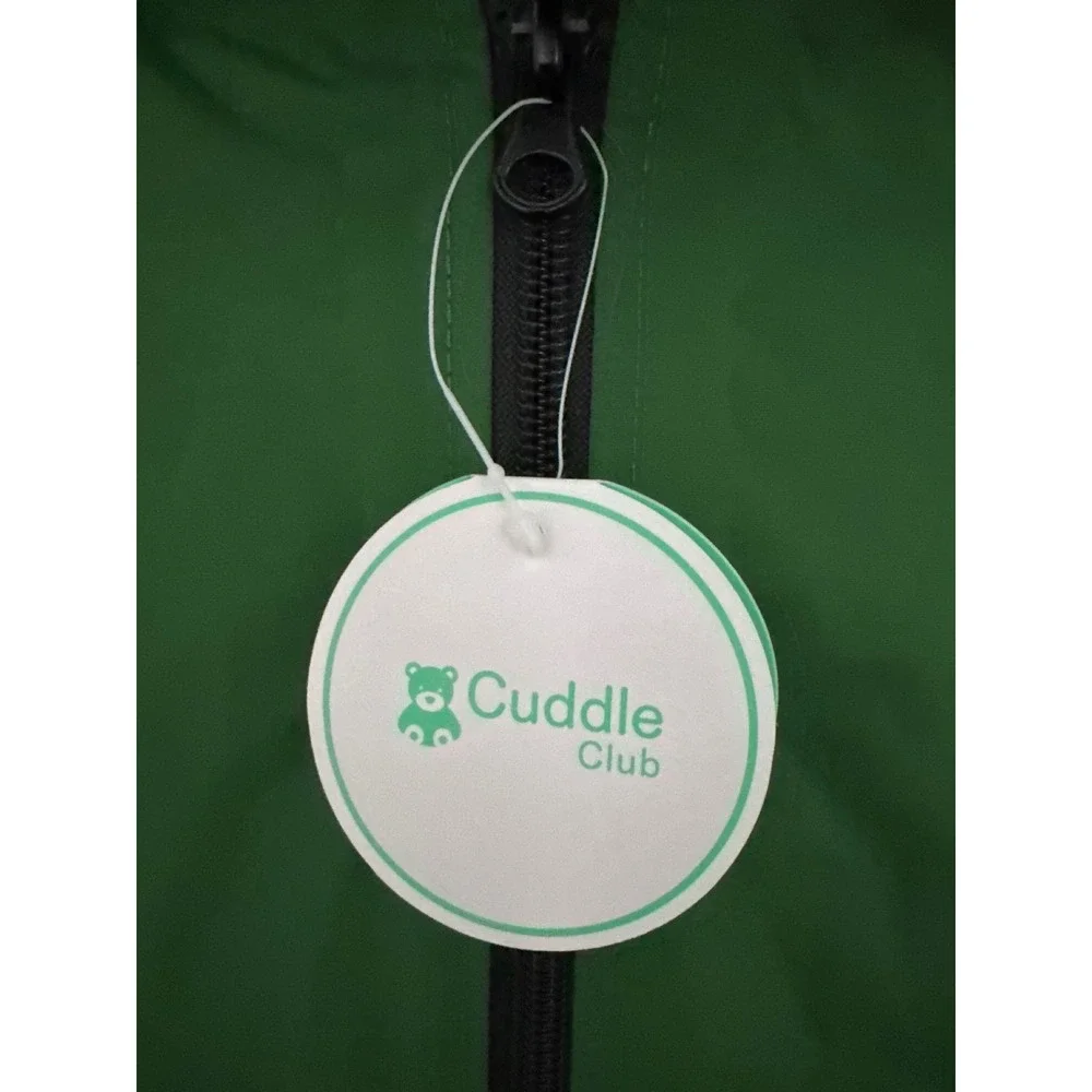 Cuddle Club One Piece Kids Rain Suit Waterproof Hooded Green Dino Toddler 3T